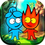 fire kid and water kid - forever love android application logo